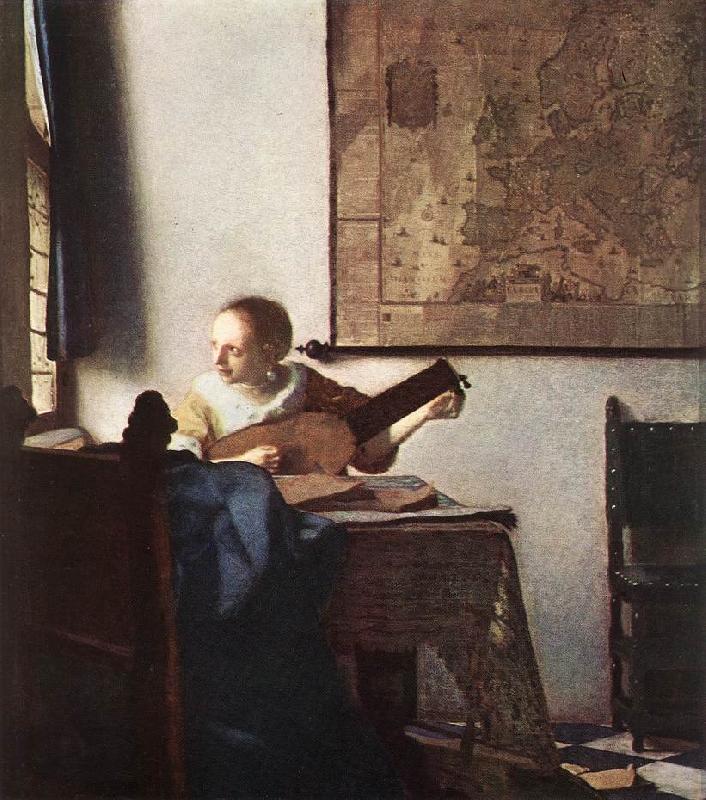 VERMEER VAN DELFT, Jan Woman with a Lute near a Window wt